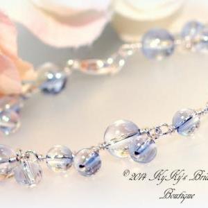 Something Blue Bridal Bracelet, Blue Bracelets,..
