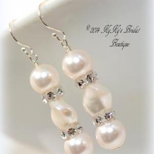Pearl Bridal Jewelry Set, Pearl Jewelry Set,..