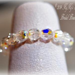 Swarovski Crystal Bridal Toe Ring, Wedding..