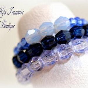 Swarovski Crystal Bridal Toe Ring, Something Blue,..