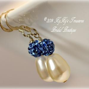 Sapphire Crystal Pave' Bead And..