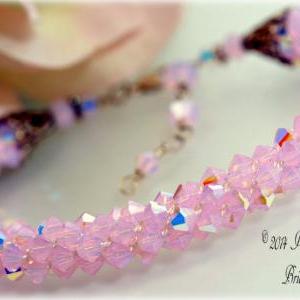 Swarovski Crystal Kumihimo Bridal Bracelet..