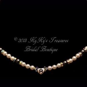 Personalized Bridal Necklace, Bridesmaid Necklace,..