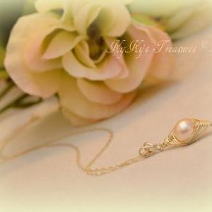 Sterling Silver Bridal Necklace W/wire Wrapped..